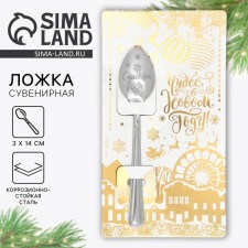 Spoon souvenir on the card 
