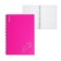 Notebook A5 80 sheets in a cage on a spiral Erichkrause Silhouette, with a plastic cover pink,