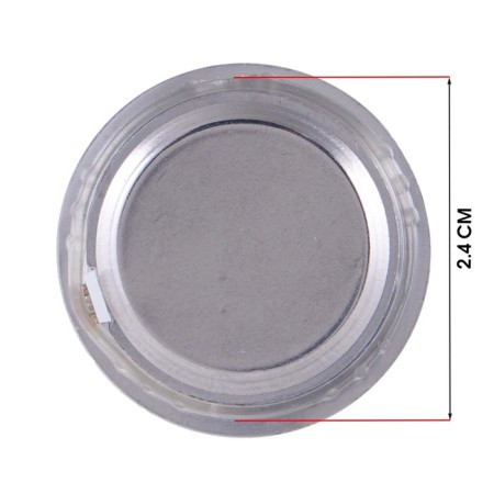Quartz clock, D-2.5 cm, LQ377A, discrete move, silver-1