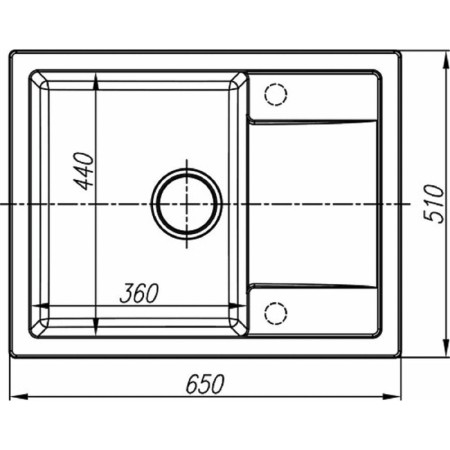 Dr.gans kitchen washing “Techno-650 T650”, 650x510 mm, Terracotta color-1