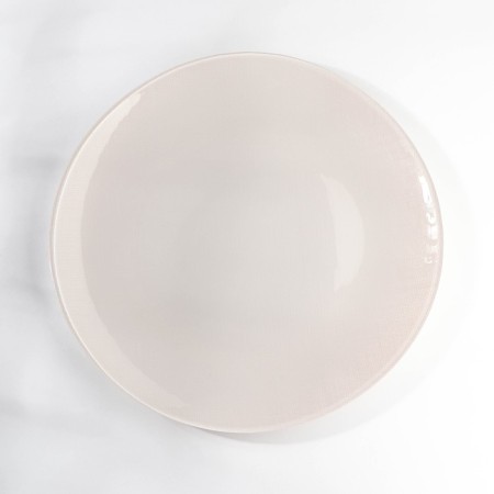 Capuchino plate, glass, d = 28 cm, color gray color-1