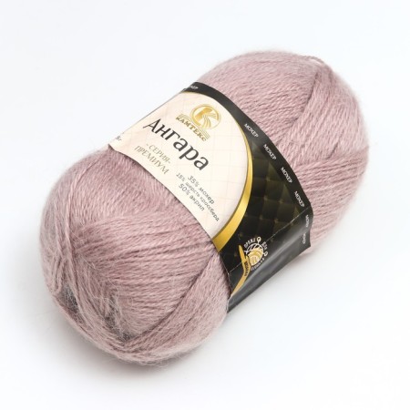 Angara yarn 35% mohair 15% wool, 50% acrylic 250m/100g (pearl rose 231)-1