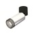 Polished silver/black