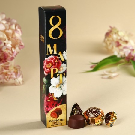 Gift sweets "March 8", with a banana filling, 60 g-1