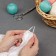 The knitting needles are circular, for knitting, with Teflon coating, with plastic fishing line, D = 4 mm, 14/80 cm