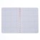 Notebook A5-80 sheets in a cage, on a crest, a plastic cover, a removable ruler made of transparent plastic, coral