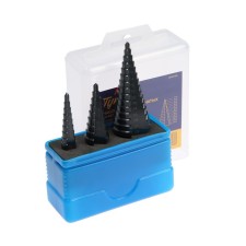 A set of drills of the step tundra, HSS, a trihedral shank, 4-12, 4-20, 4-32 mm, 3 pcs.