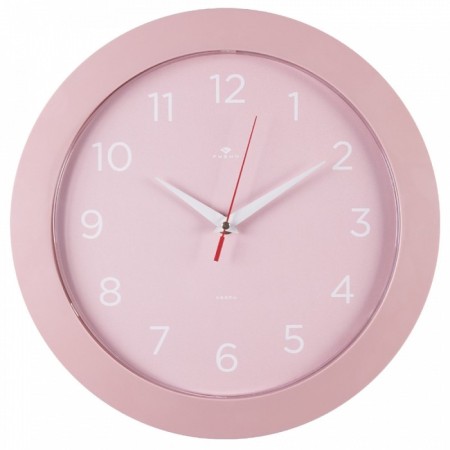 Watch Wall Interior "Classics", silent, D-30 cm, pink-2