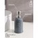 Savanna Bathroom Accessories set, 3 objects (soap dish, soap dispenser 400 ml, glass), gray-blue color