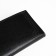 Male purse without fastener, department for bills, for maps, for coins, black color