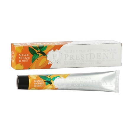 President White & Yummy Mango Muss with Mint, 100 RDA, 75 ml