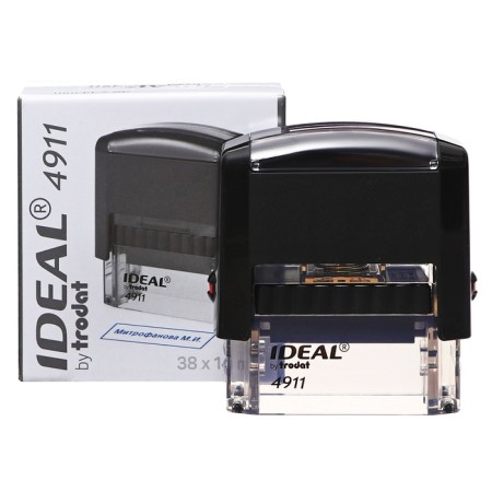 Equipment for the stamp automatic Trodat Ideal 4911, 38 x 14 mm, black body