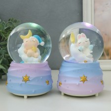 Souvenir Polystone Water Ballion Music, light 