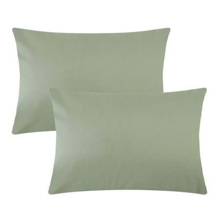 A set of pillowcases Ethel 50x70 cm - 2pcs, dark green, 100% cotton, stump