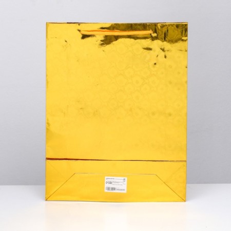 Gift, foil package, "gold" 34 x 26 x 8 cm-1