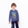 Longslit for a boy, dark blue color, height 86 cm