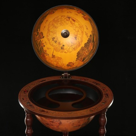 Globe bar decorative "Wanderer map" 87x47x47 cm-6