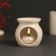 Aroma lamp ceramics "Inhale... exhale..." White 7.2x7.2x7.8 cm