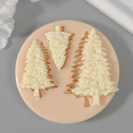 Silicone Mold "Christmas trees" (prayer 7x4 cm; 5x3 cm; 4x2.3 cm)