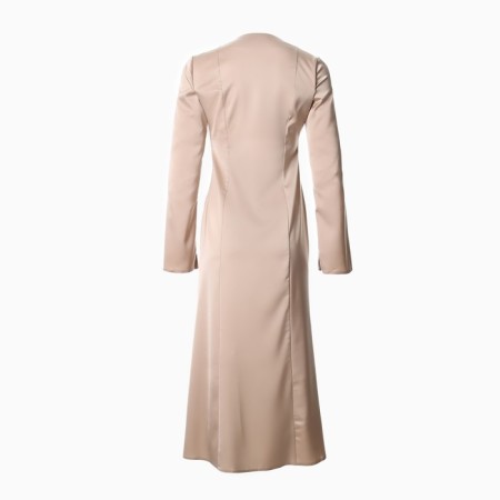 Women's silk dress Mist: Classic Collection p. 44, beige color-12