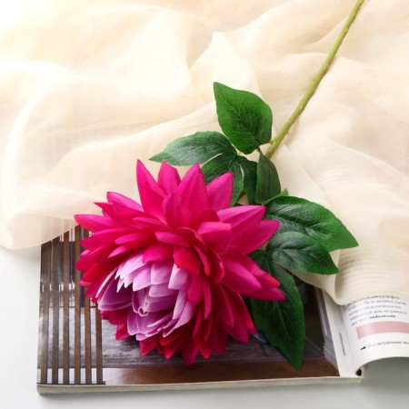 Artificial flowers "Begonia" premium, 14x60 cm, lilac