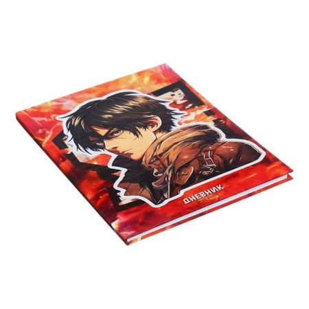 Diary for grades 5-11 anime. Man, hard cover, glossy lamination, 48 sheets-1