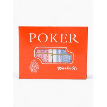 Plastic Plastic Cards 54 pcs "poker", 19 μm, map 5.5 x 8.5 cm, set 2 decks-6
