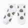 Women's socks "avocado", white color, rr 25