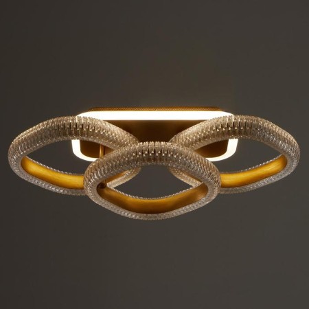 Chandelier with PDU 1141/3 LED+backlight 72W 3000K-6000K Dimmer gold 54x25x13 cm Bayerluux-7