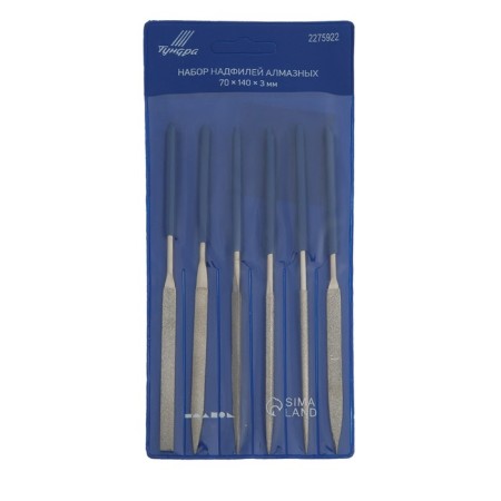 A set of dumps of diamond tundra, rubberized handles, 70 x 140 x 3 mm, 6 pcs.-2
