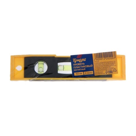 Level of plastic magnetic tundra, 3 eye, 150 mm-7