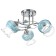 Chandelier "returned" 3 lamps 40W E27 The base of chrome 47x47x28 cm