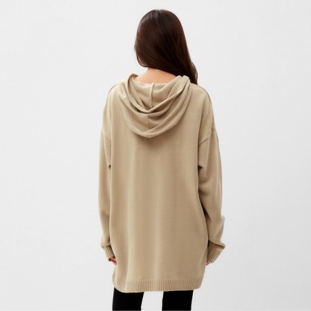 Джемпер женский MIST с капюшоном, бежевый, onesize (44-48)-5