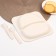 A set of children's bamboo dishes, 3 objects: plate, fork, spoon, me to you