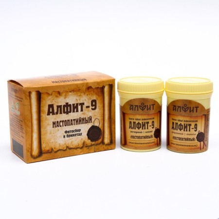 Tea drink Alfit-9 mastopathies, 60 briquettes of 2 g