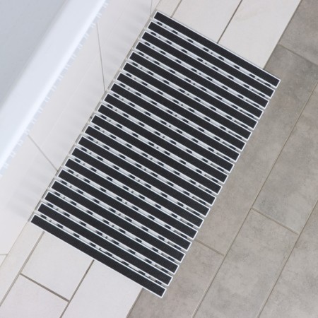 The rug is anti -slip into a bath on suction suvanna, 40 × 68 cm, black color-2