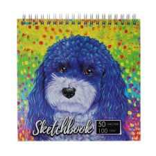 Calligrata sketchbook, 170 x 170 mm, 50 sheets, solid cover, 