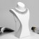 Bust for jewelry 14 × 11 × 23, white color