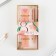 Gift set Pink gold and leatherette case “since March 8”
