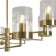 Suspended lamp Freya Fr5426PL-08BS CLIP, 530x530 mm, E14, 8x40W, brass color