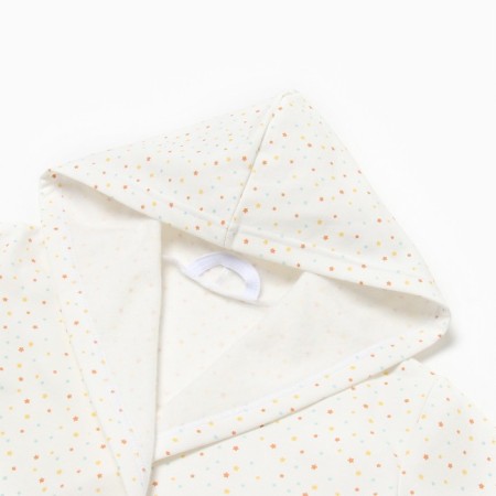 Hare for a girl is combed, white/stars, height 98 cm-1