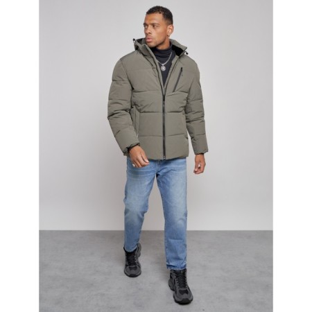 Male Winter jacket, size 56, khaki color-10