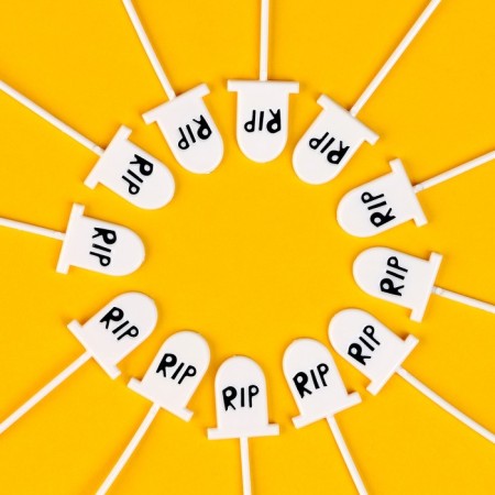 Halloween skewers, 12 pieces in a set, white color