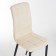 Chair "Quadro", black metal/aero cream
