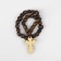 Parsing wooden "Orthodox" 32 beads with a large cross, brown color