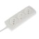 Extension cord Luazon Lighting Eco, 3 sockets, 2.7 m, 6 A, 1300 W, SHVVP 2x0.75 mm2, without salary, white