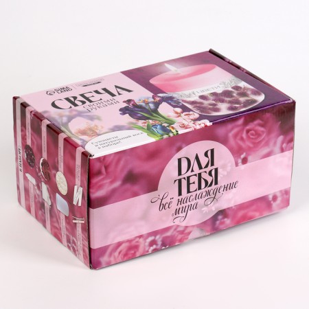 With your own hands. Creation of colored candles with floral decor "Summer mood", a set for creativity-7