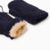 Baby mittens minku, dark blue color, 18 cm