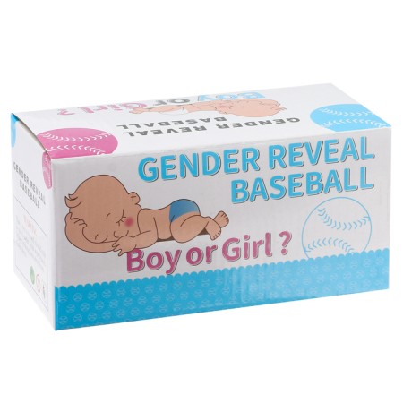 A ball for a gender party, a set of 2 pcs., With pink and blue paint-4