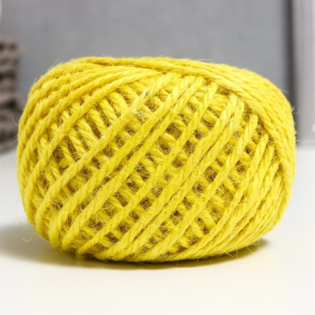Yarn 100% juts "Softino Jute Colored" 50m ± 2m light yellow 50 g-1